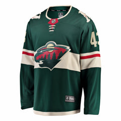 NHL Quinn Hughes Minnesota Wild Fanatics Home Breakaway Jersey