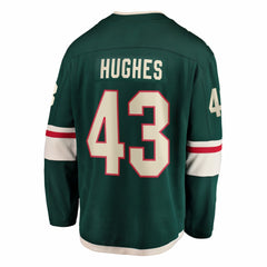 NHL Quinn Hughes Minnesota Wild Fanatics Home Breakaway Jersey