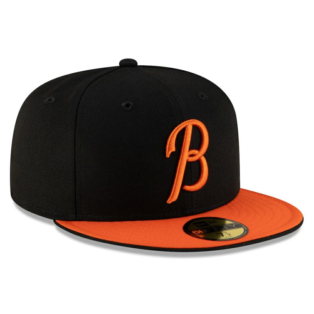 Black/Orange Baltimore Orioles New Era Authentic Collection 59FIFTY Fitted Hat