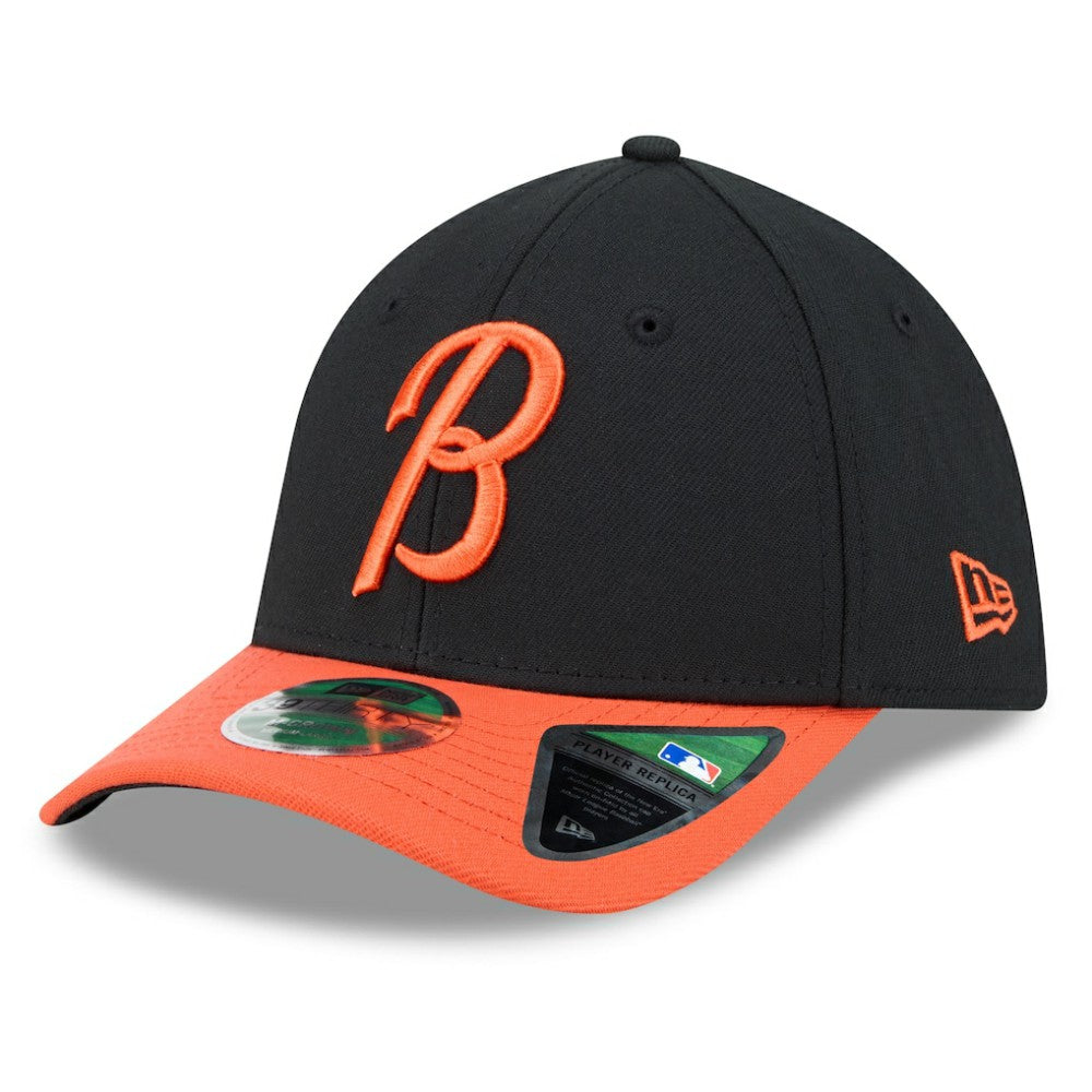 Black/Orange Baltimore Orioles New Era Player Replica 39THIRTY Flex Hat