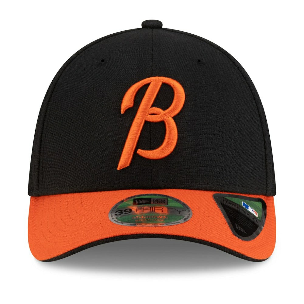 Black/Orange Baltimore Orioles New Era Player Replica 39THIRTY Flex Hat