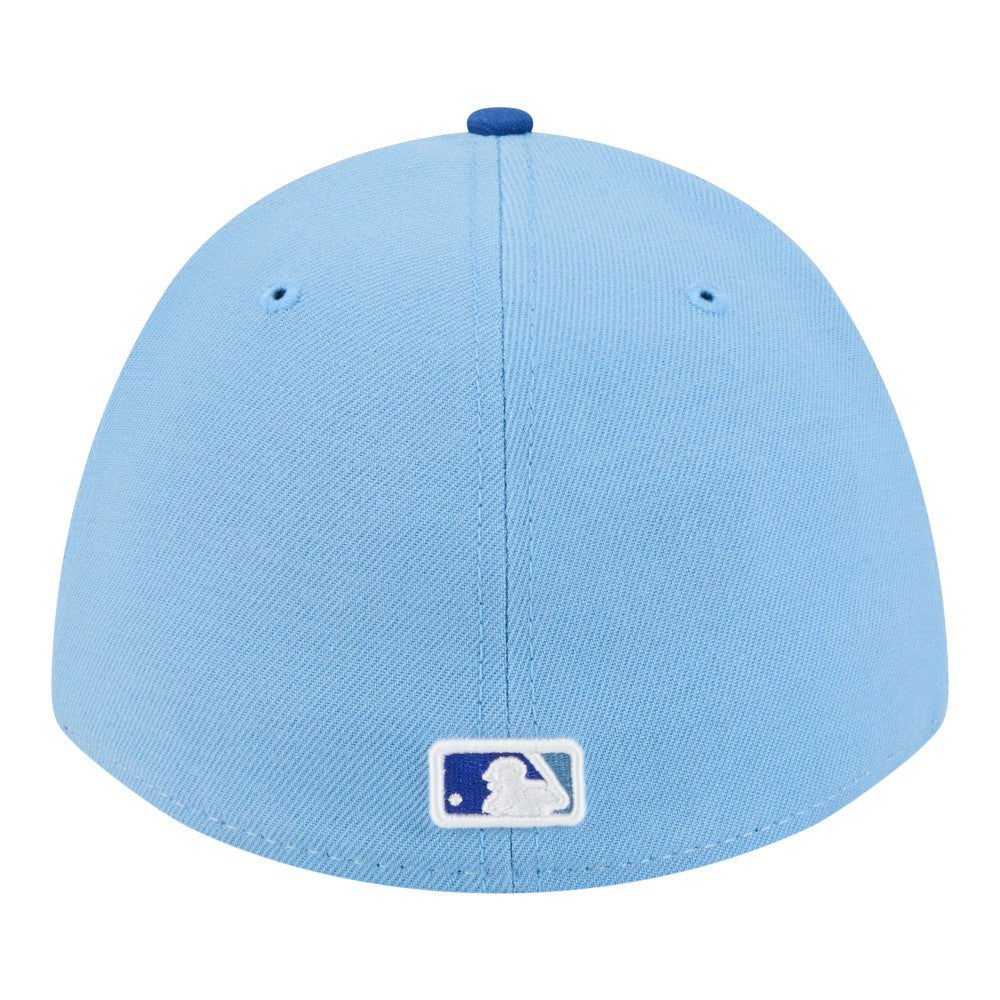 White/Royal Kansas City Royals New Era Player Replica 39THIRTY M-Crown Flex Hat