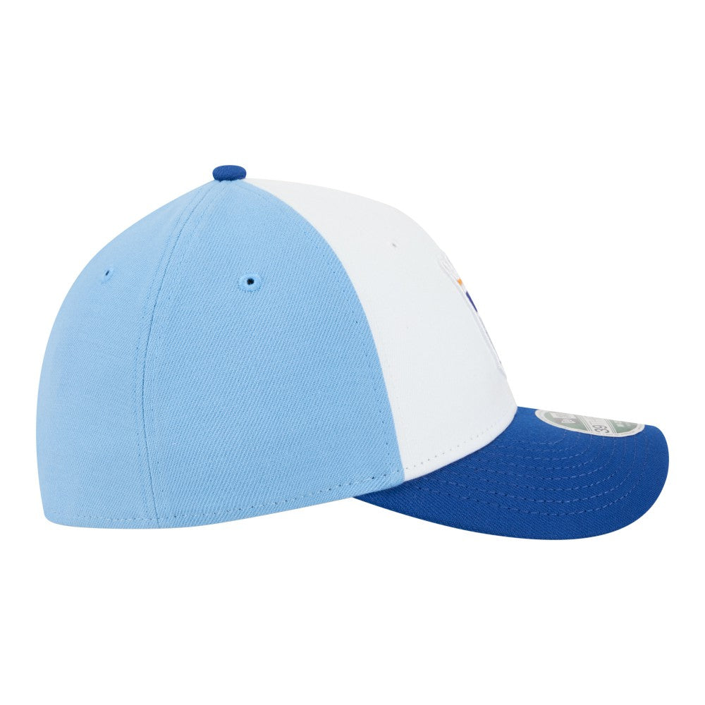 White/Royal Kansas City Royals New Era Player Replica 39THIRTY M-Crown Flex Hat