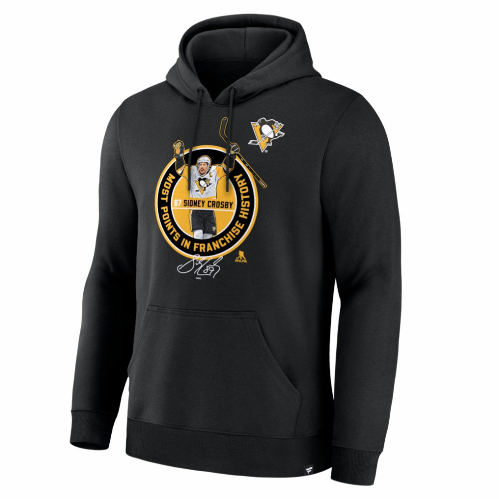 NHL Sidney Crosby Pittsburgh Penguins Most Points in Franchise History Hoodie