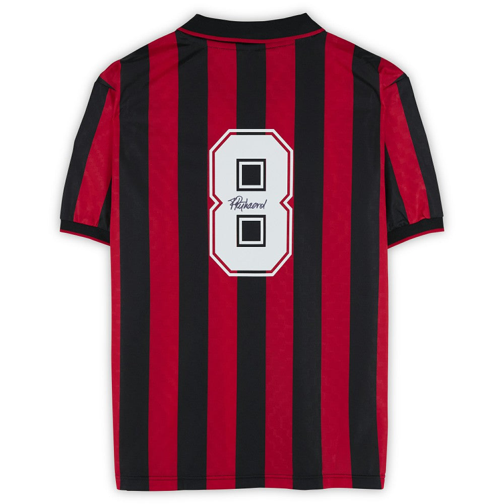 Frank Rijkaard AC Milan Autographed Red/Black Home Jersey