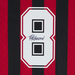 Frank Rijkaard AC Milan Autographed Red/Black Home Jersey