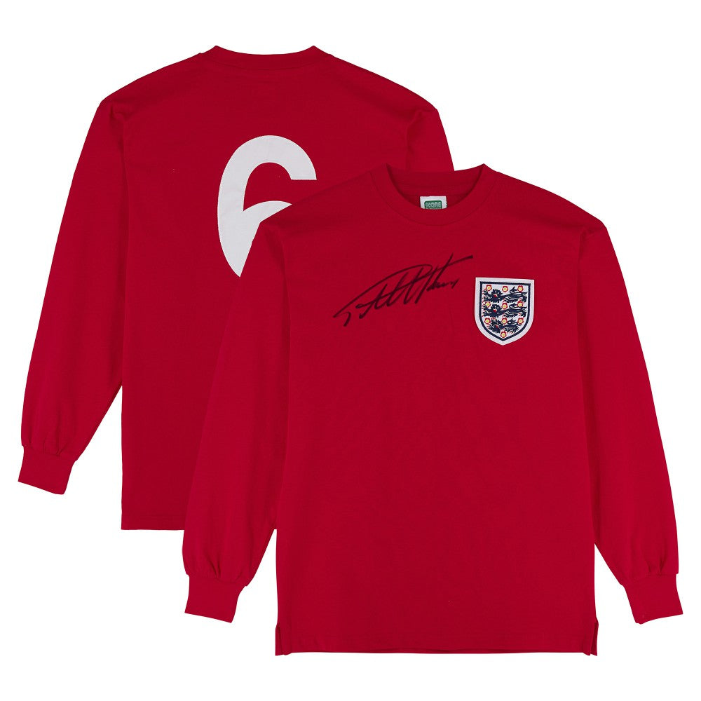 Sir Geoff Hurst England National Team Autographed 1966 Score Draw Jersey