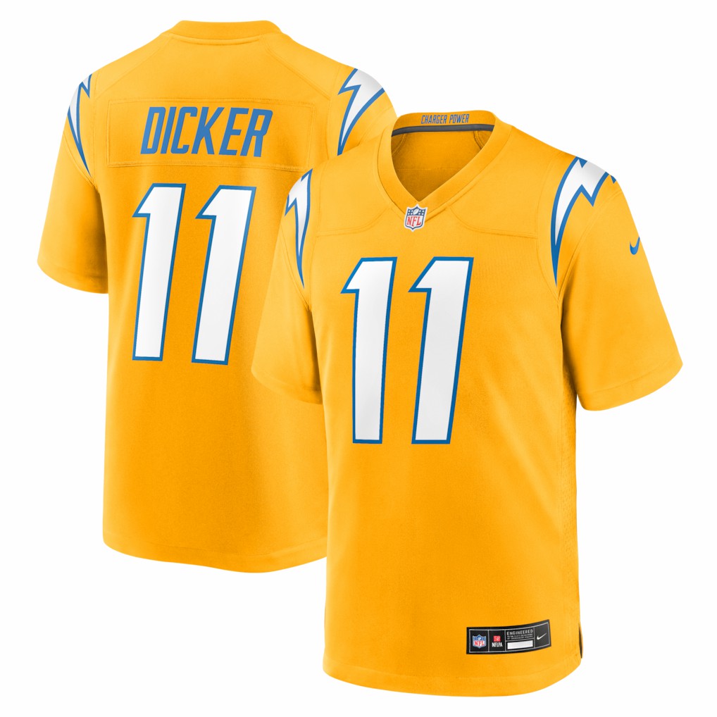 Cameron Dicker  Alternate Game Jersey - Los Angeles Chargers Jerseys