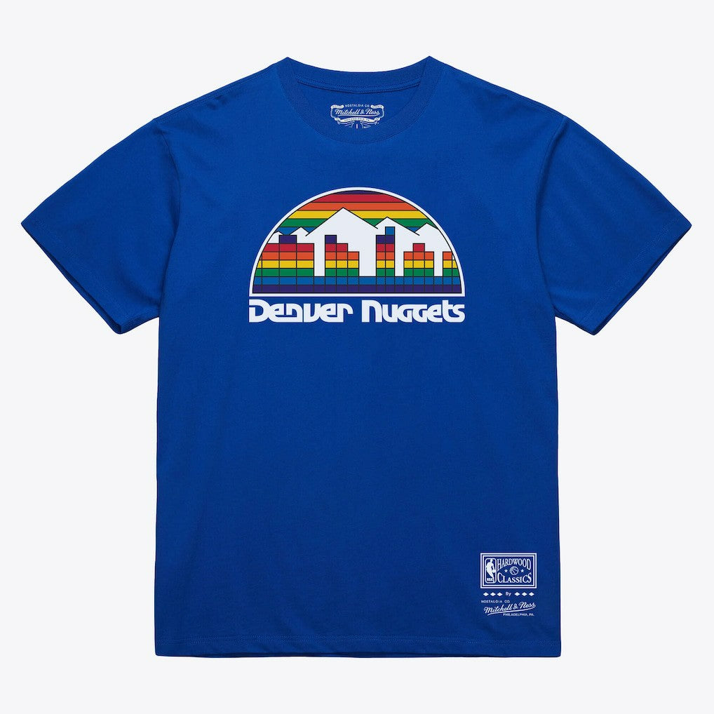 Mitchell & Ness Denver Nuggets Unisex Hardwood Classics Basic Logo Arch T-Shirt sale