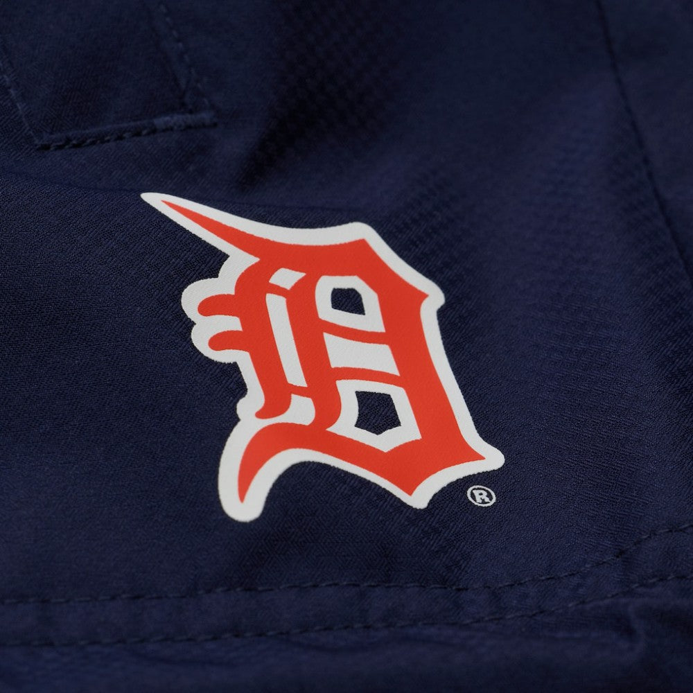 Navy Detroit Tigers Mitchell & Ness Full-Snap Hooded Coaches Jacket