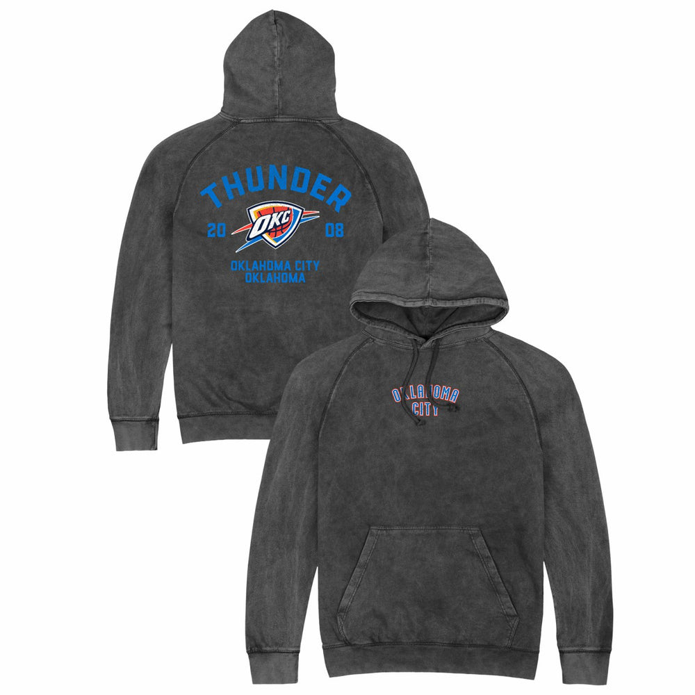 Oklahoma City Thunder Stadium Essentials Unisex Get Back Vintage Raglan Hoodie