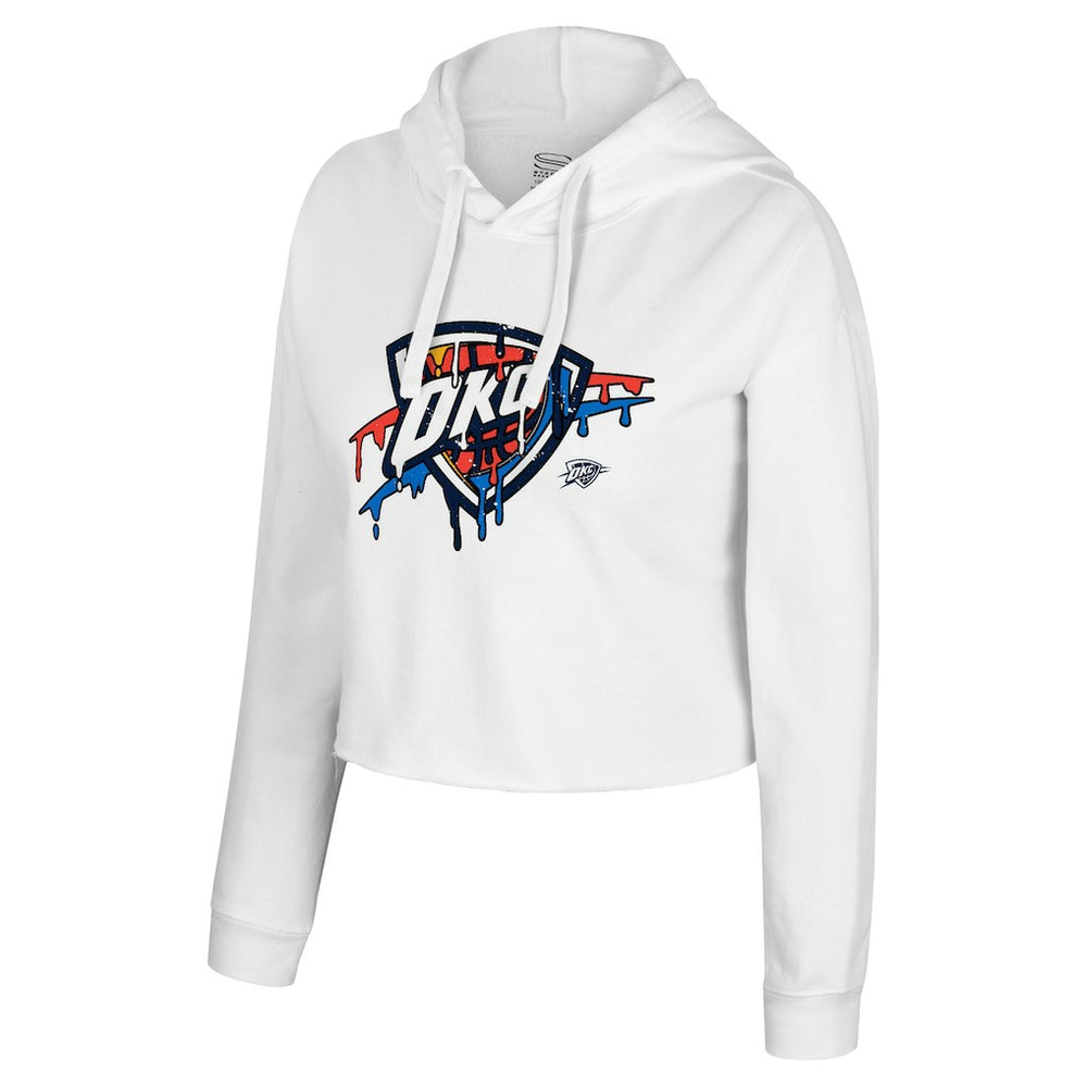 Oklahoma City Thunder Stadium Essentials Women's Ice Cream Cropped Hoodie