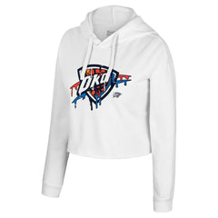 Oklahoma City Thunder Stadium Essentials Women's Ice Cream Cropped Hoodie