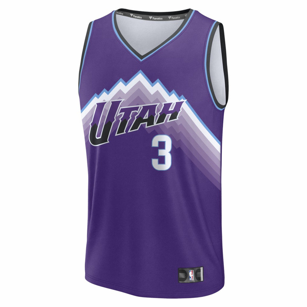 Fanatics Keyonte George Utah Jazz Fast Break Replica Jersey