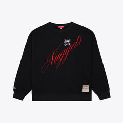 Mitchell & Ness Denver Nuggets Women's Hardwood Classics Script Lightweight Sweatshirt sale
