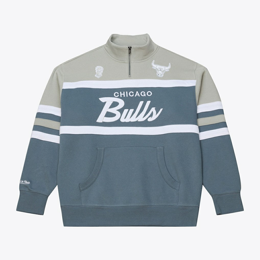 Mitchell & Ness Chicago Bulls Thunderstorm Head Coach Quarter-Zip Jacket