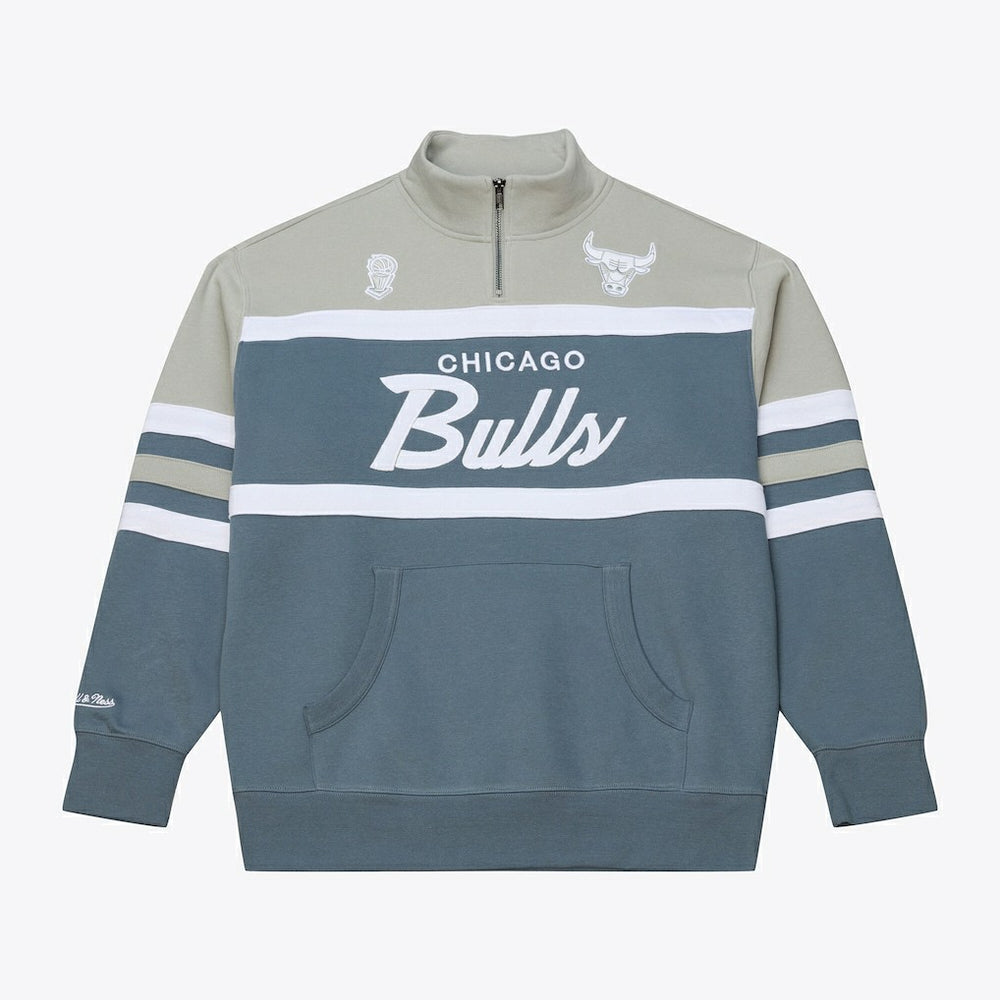 Mitchell & Ness Chicago Bulls Thunderstorm Head Coach Quarter-Zip Jacket