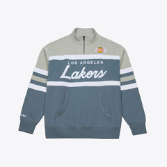 Mitchell & Ness Los Angeles Lakers Thunderstorm Head Coach Quarter-Zip Jacket
