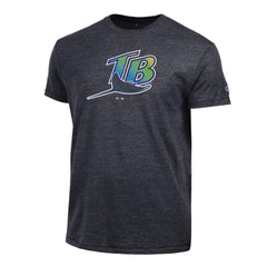 Black Tampa Bay Rays Champion Cooperstown Logo Tri-Blend T-Shirt