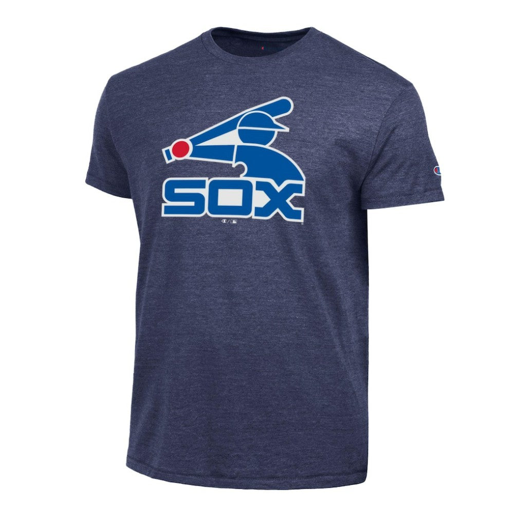 Navy Chicago White Sox Champion Cooperstown Logo Tri-Blend T-Shirt