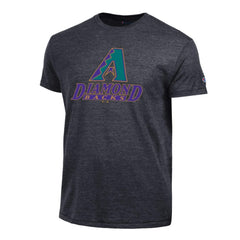 Black Arizona Diamondbacks Champion Cooperstown Logo Tri-Blend T-Shirt