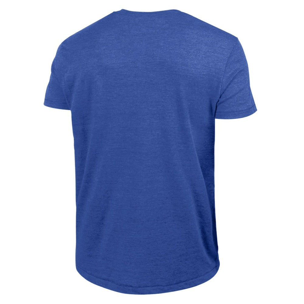 Royal Atlanta Braves Champion Cooperstown Logo Tri-Blend T-Shirt