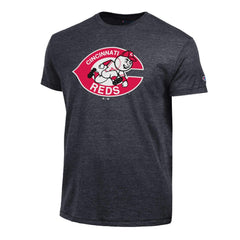 Black Cincinnati Reds Champion Cooperstown Logo Tri-Blend T-Shirt