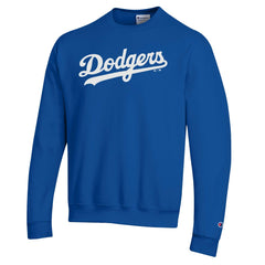 Royal Los Angeles Dodgers Champion Powerblend Wordmark Sweatshirt