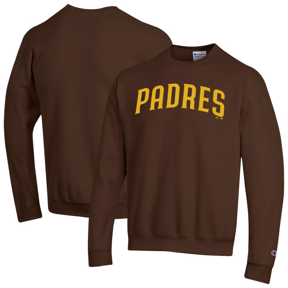 Brown San Diego Padres Champion Powerblend Wordmark Sweatshirt