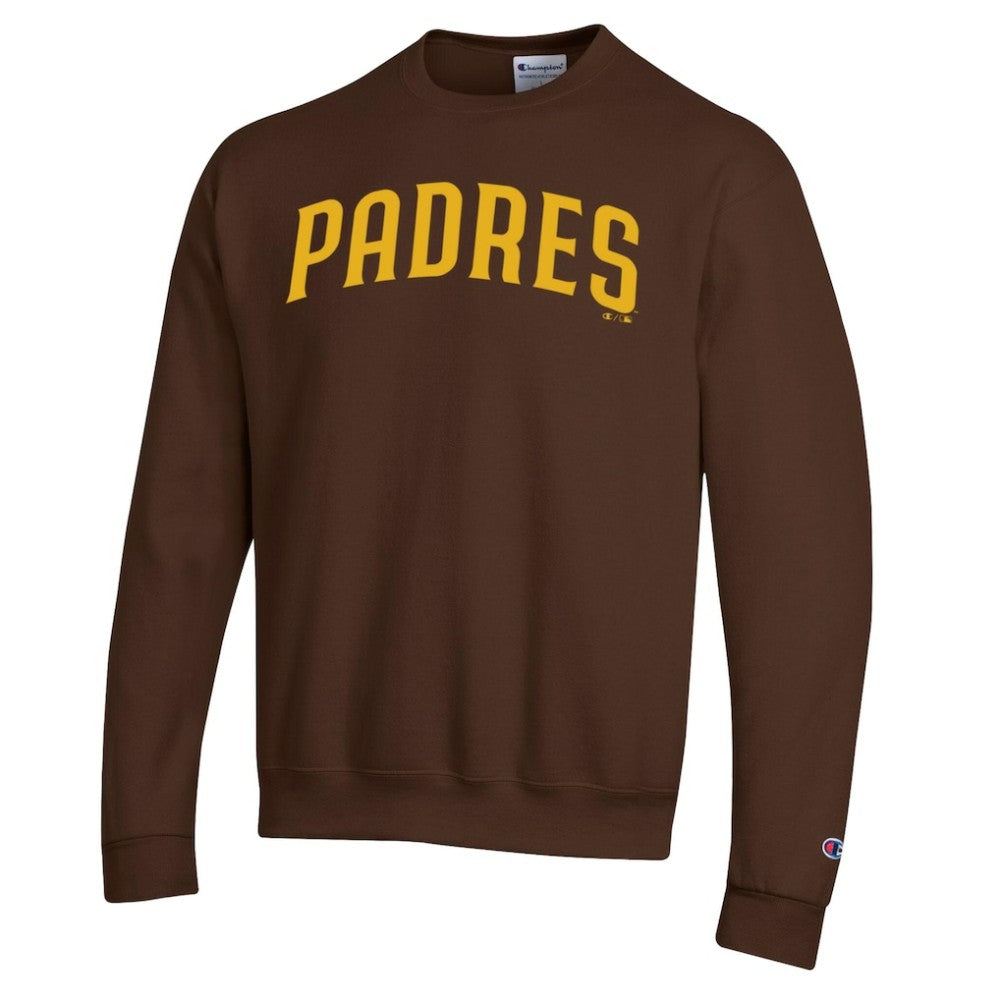 Brown San Diego Padres Champion Powerblend Wordmark Sweatshirt