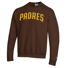 Brown San Diego Padres Champion Powerblend Wordmark Sweatshirt
