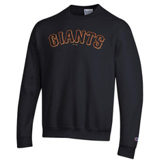 Black San Francisco Giants Champion Powerblend Wordmark Sweatshirt
