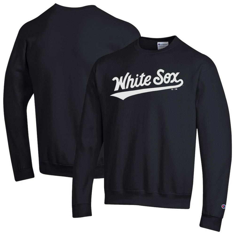 Black Chicago White Sox Champion Powerblend Wordmark Sweatshirt