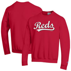 Red Cincinnati Reds Champion Powerblend Wordmark Sweatshirt