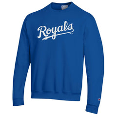 Royal Kansas City Royals Champion Powerblend Wordmark Sweatshirt