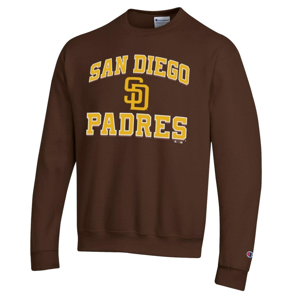 Brown San Diego Padres Champion Heart & Soul Powerblend Sweatshirt