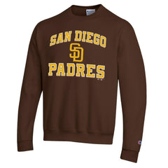 Brown San Diego Padres Champion Heart & Soul Powerblend Sweatshirt