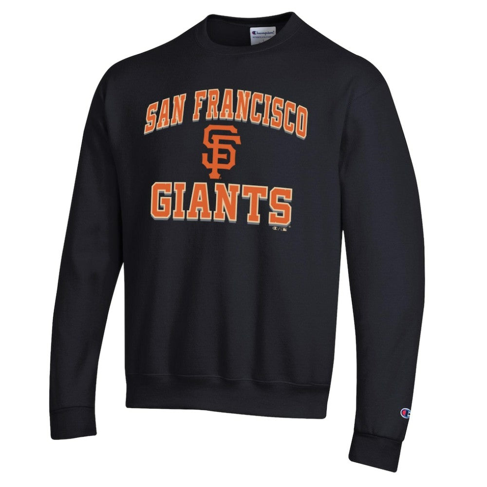 Black San Francisco Giants Champion Heart & Soul Powerblend Sweatshirt