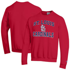 Red St. Louis Cardinals Champion Heart & Soul Powerblend Sweatshirt