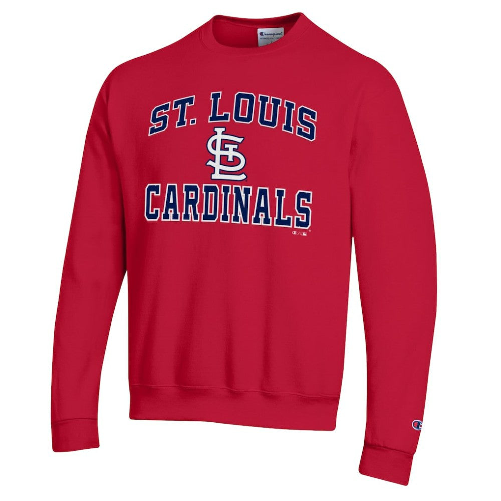 Red St. Louis Cardinals Champion Heart & Soul Powerblend Sweatshirt