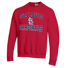 Red St. Louis Cardinals Champion Heart & Soul Powerblend Sweatshirt