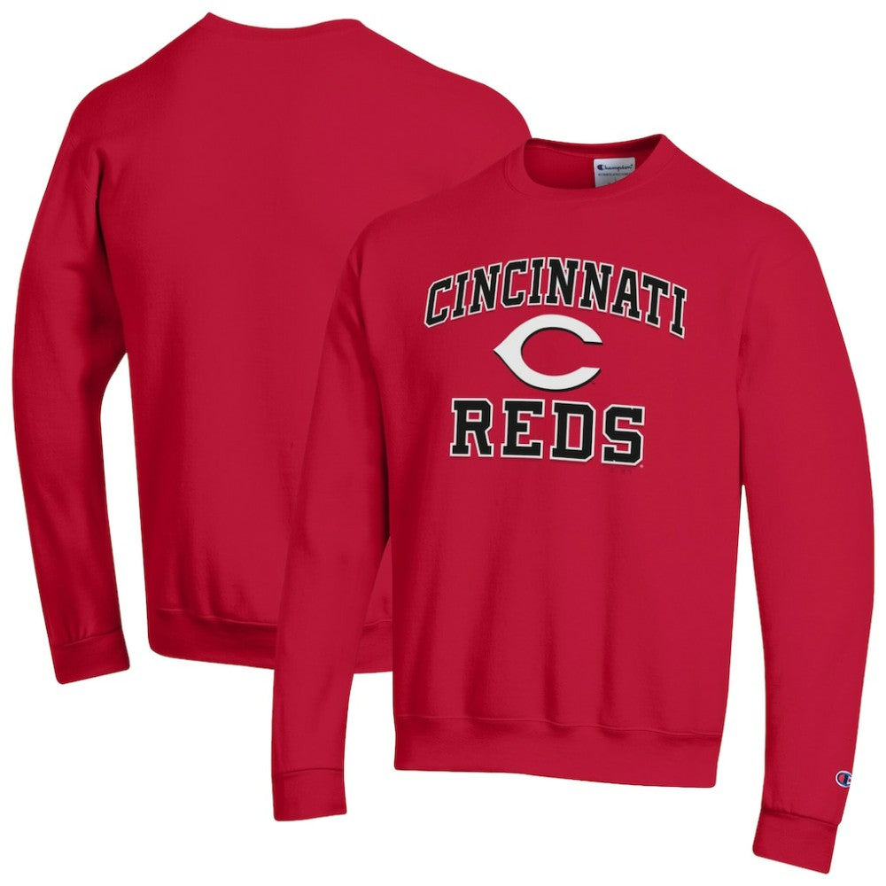 Red Cincinnati Reds Champion Heart & Soul Powerblend Sweatshirt