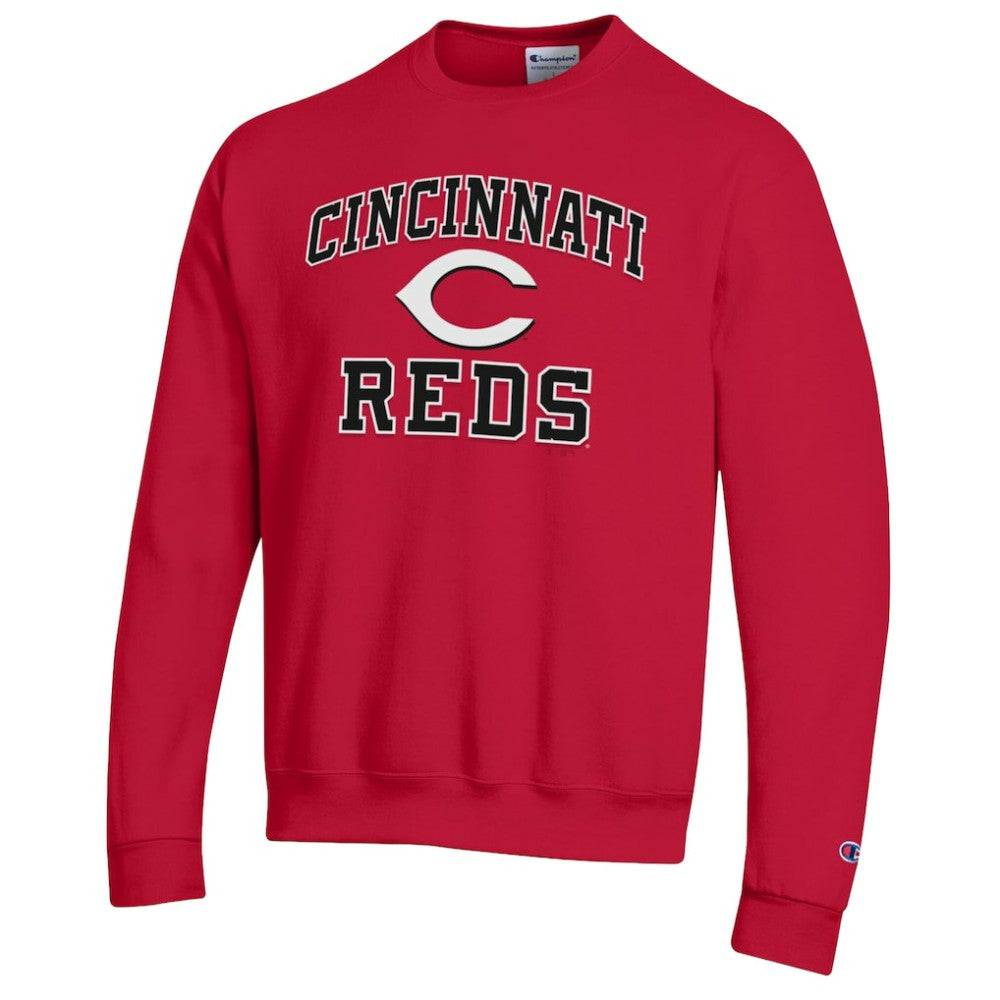 Red Cincinnati Reds Champion Heart & Soul Powerblend Sweatshirt