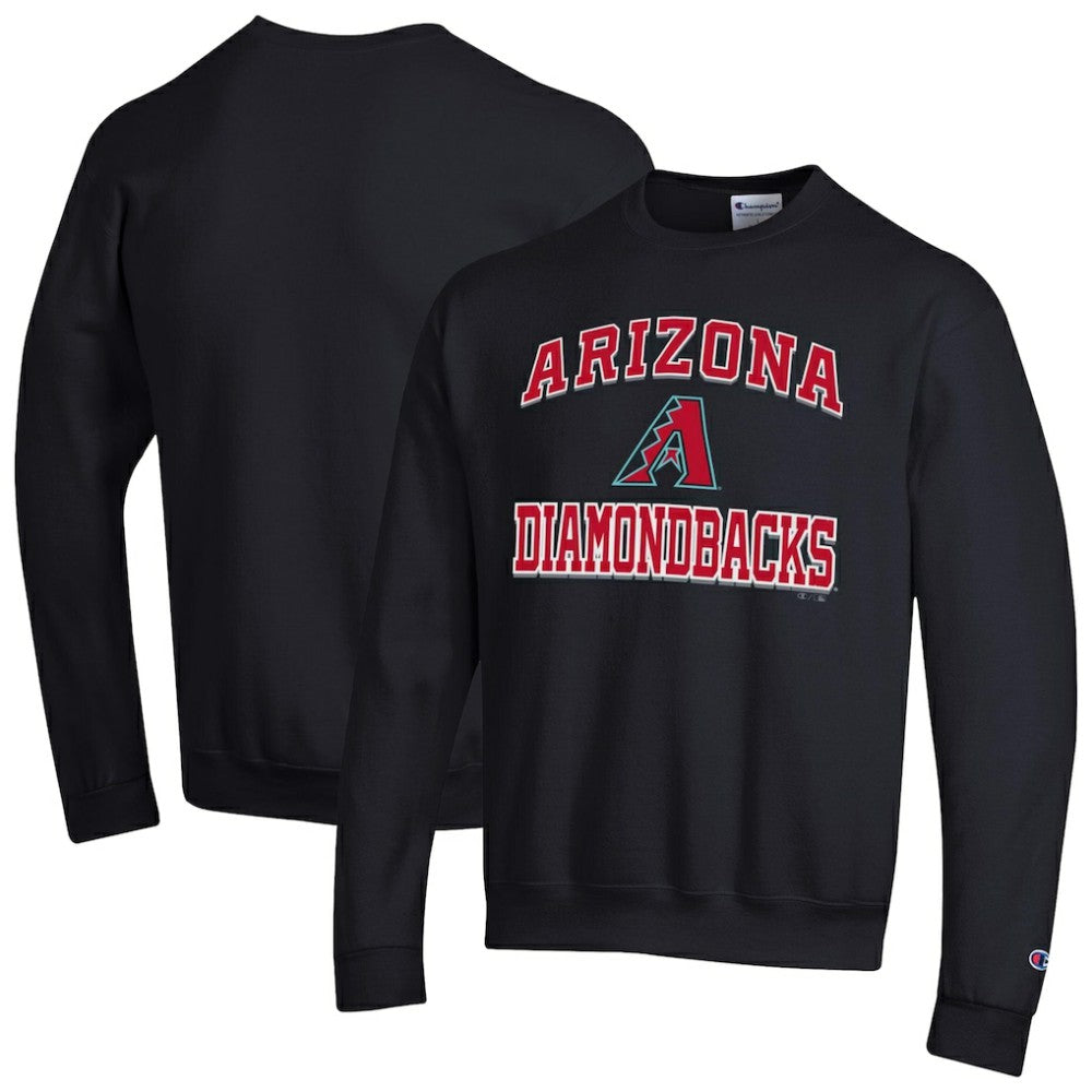 Black Arizona Diamondbacks Champion Heart & Soul Powerblend Sweatshirt