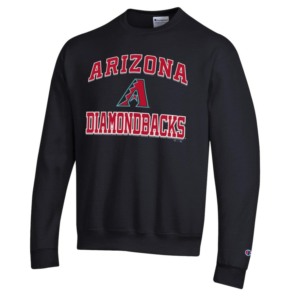 Black Arizona Diamondbacks Champion Heart & Soul Powerblend Sweatshirt