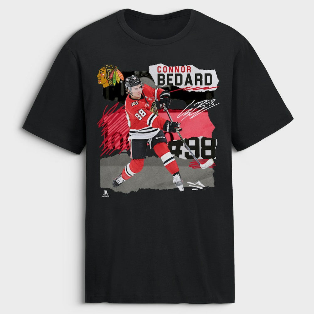 NHL Connor Bedard Chicago Blackhawks Fresh Ice T-Shirt