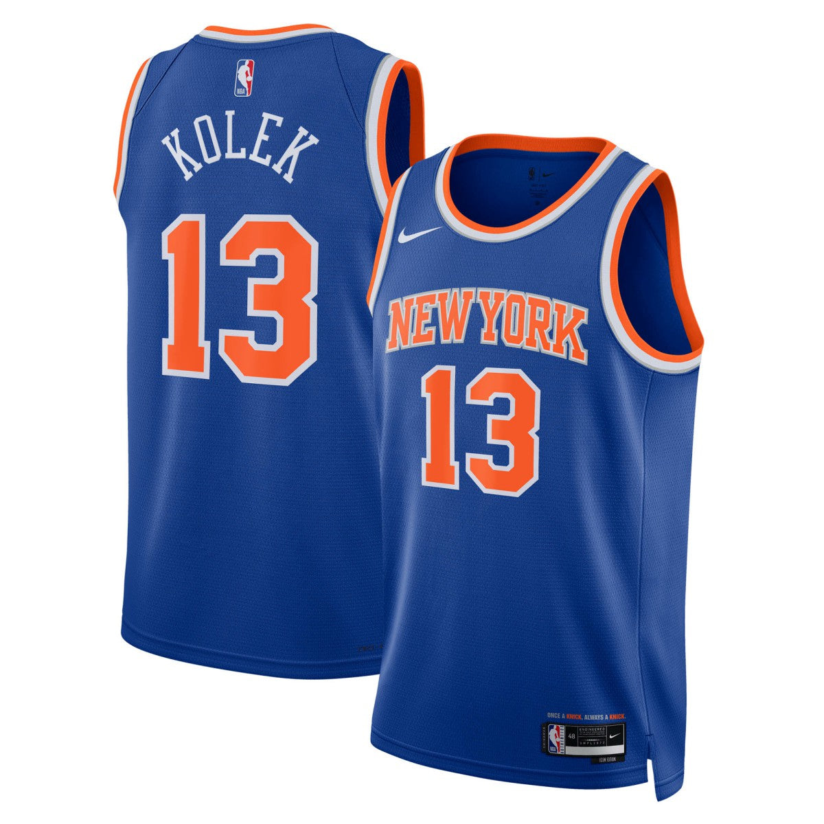 Nike Tyler Kolek New York Knicks Unisex Swingman Jersey
