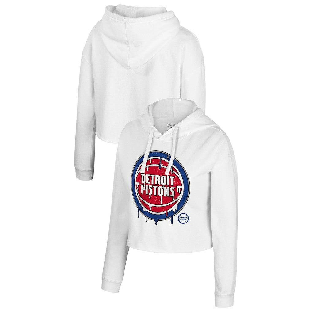 Detroit Pistons Stadium Essentials Women's Ice Cream Cropped Hoodie sale