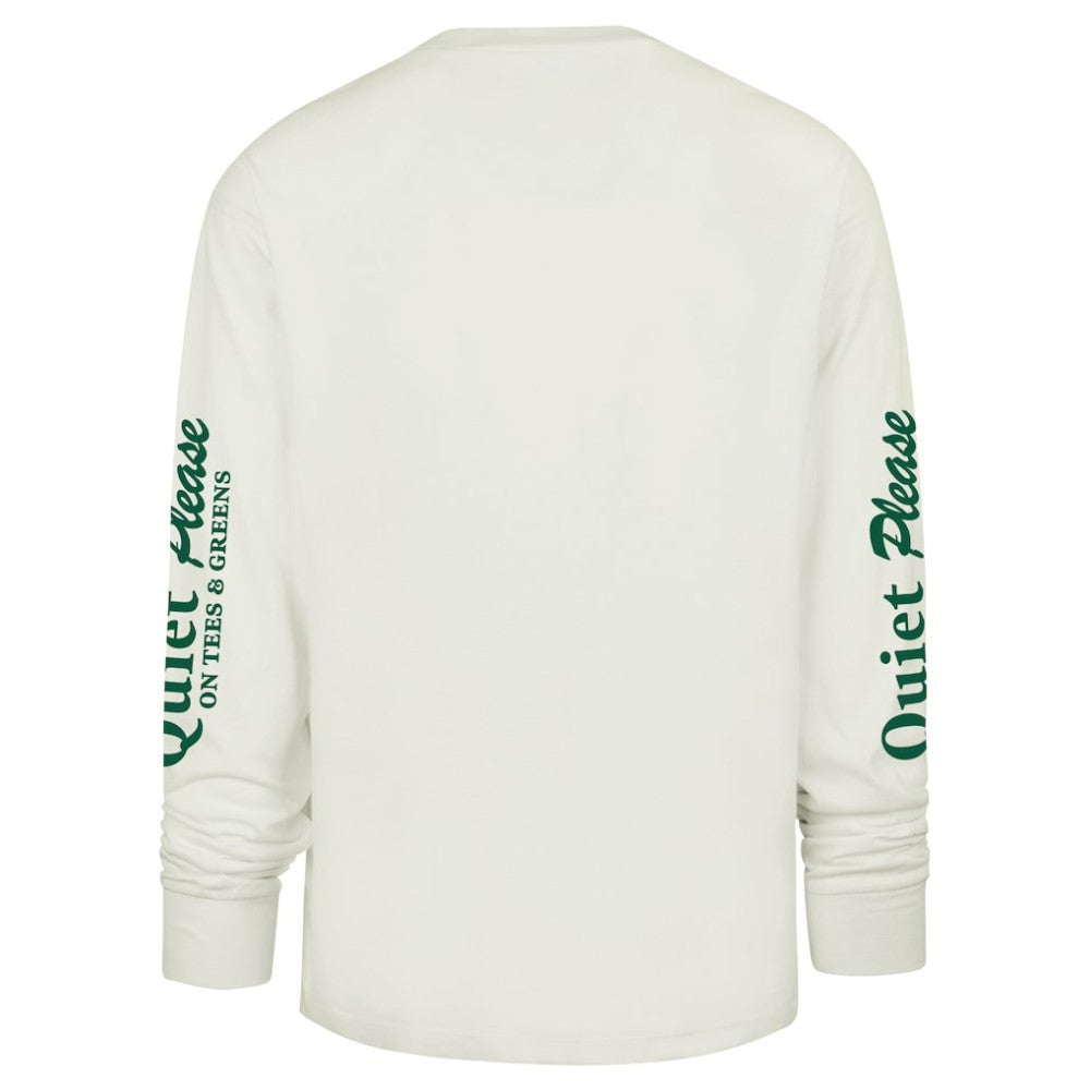 Cream Los Angeles Dodgers '47 Quiet Please Foundation Long Sleeve T-Shirt