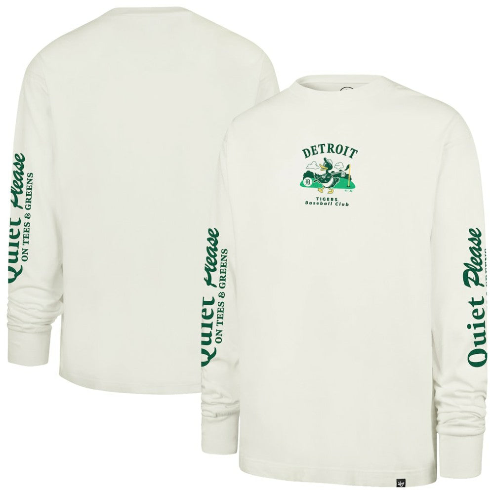 Cream Detroit Tigers '47 Quiet Please Foundation Long Sleeve T-Shirt